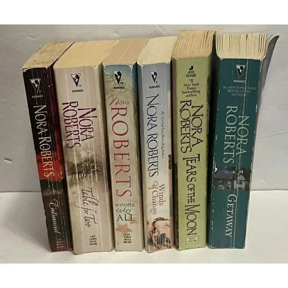 Nora Roberts Book Lot Entranced Table for2 Winner Getaway Tears Winds Paperback - Picture 3 of 6